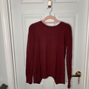 Lululemon maroon crossback sweater